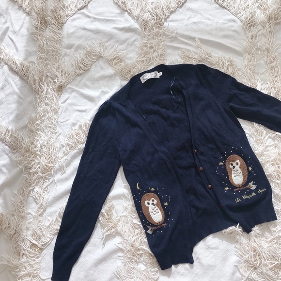 LA CHAPELLE Wool Navy Cardigan 💕💕 - Picture 2 of 4